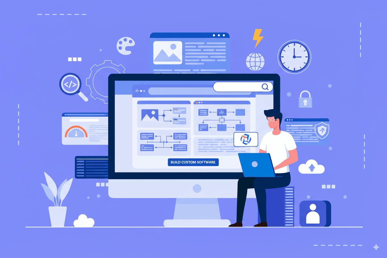 Custom software mockup