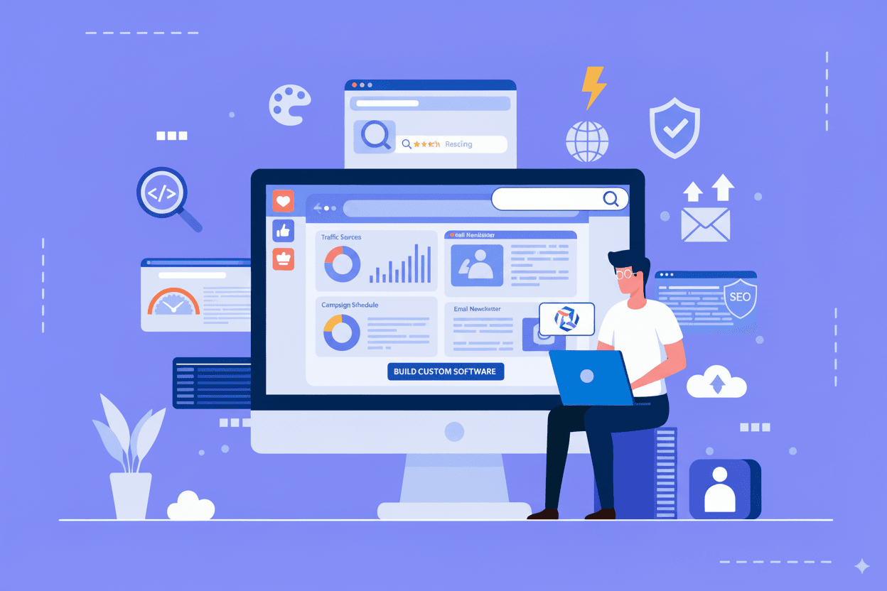 Digital marketing illustration