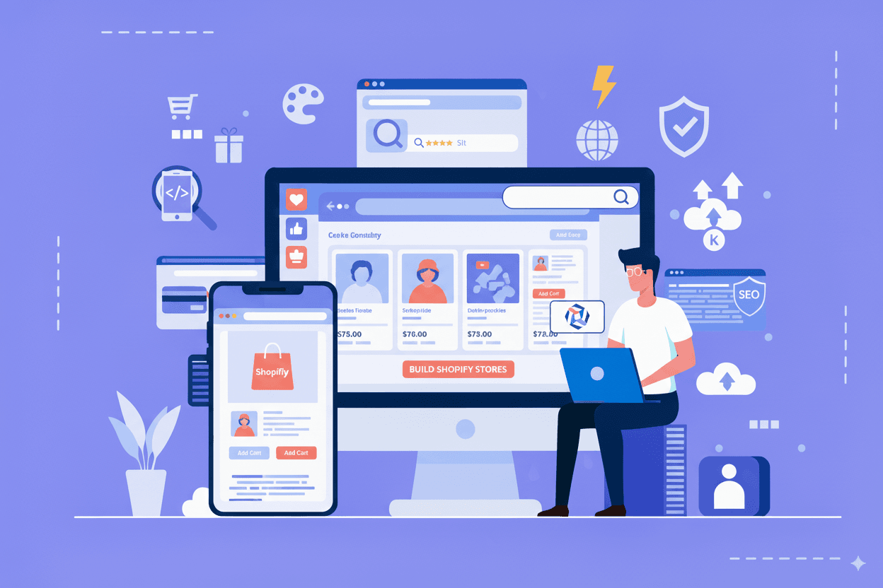 Shopify store mockup