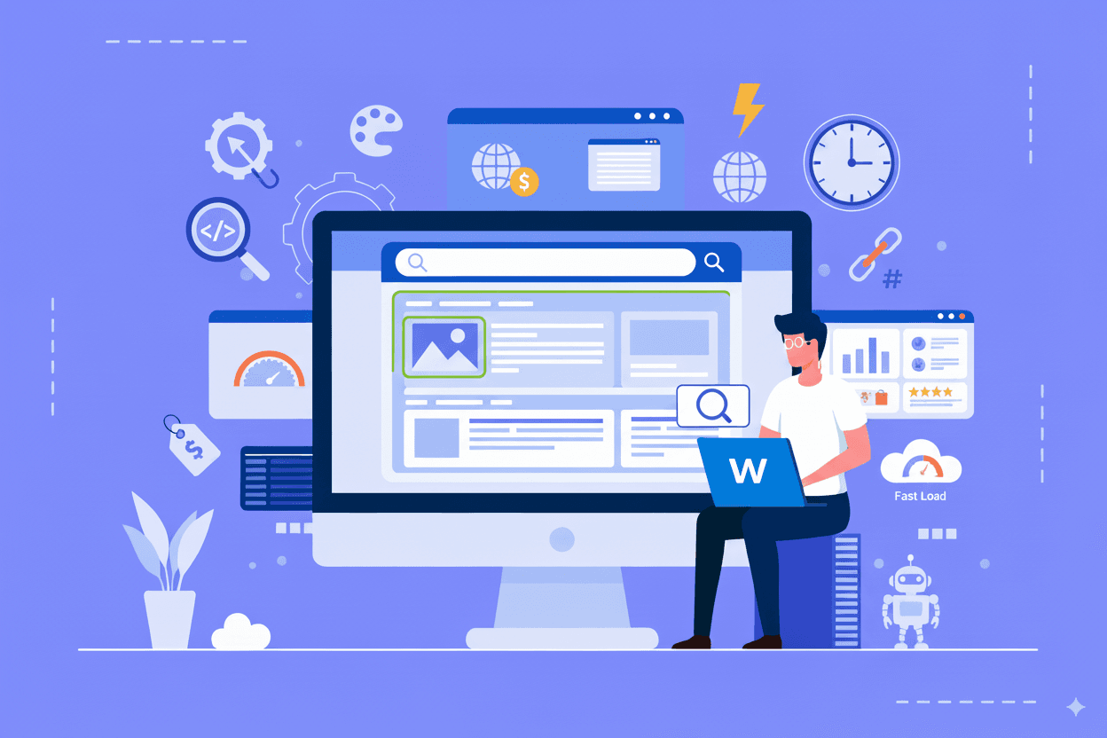 Webflow project mockup